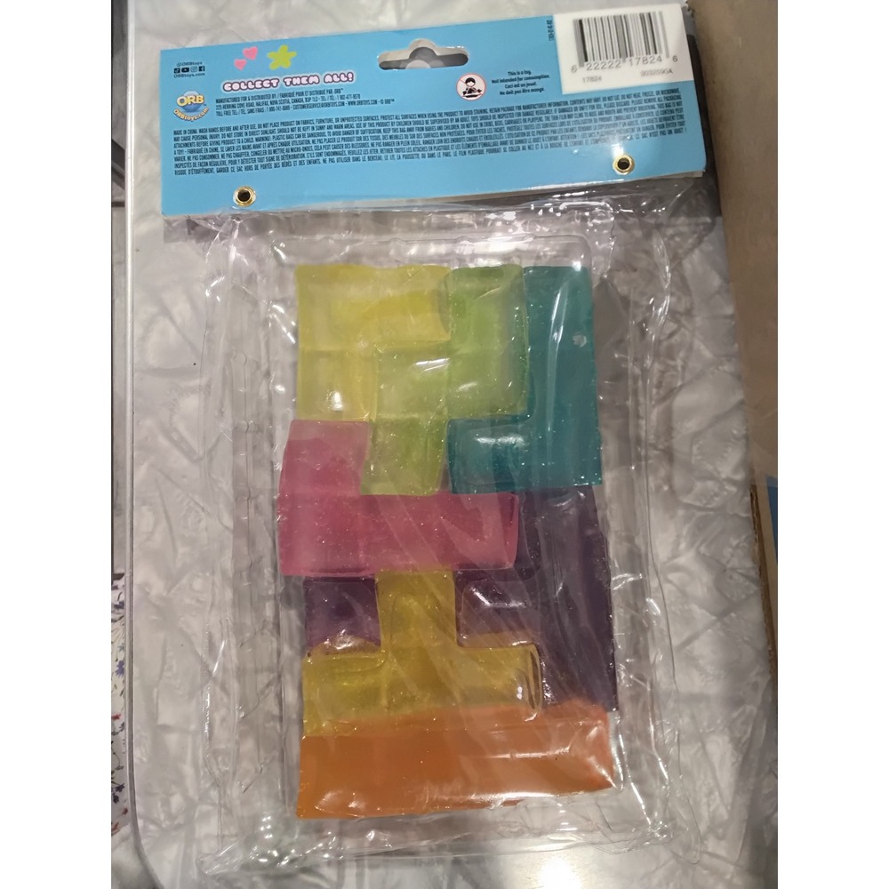 Orb Curiosities Taba-Pops Squish Bricks Glitter Sensory Fidget Toy Rainbow New - Picture 4 of 4
